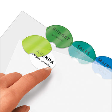 Avery Insertable Style Edge Plastic Dividers for 3 Ring Binders, 8-Tab Set, Multicolor, 1 Set (11201) 8 Tabs Divider 1-Pack